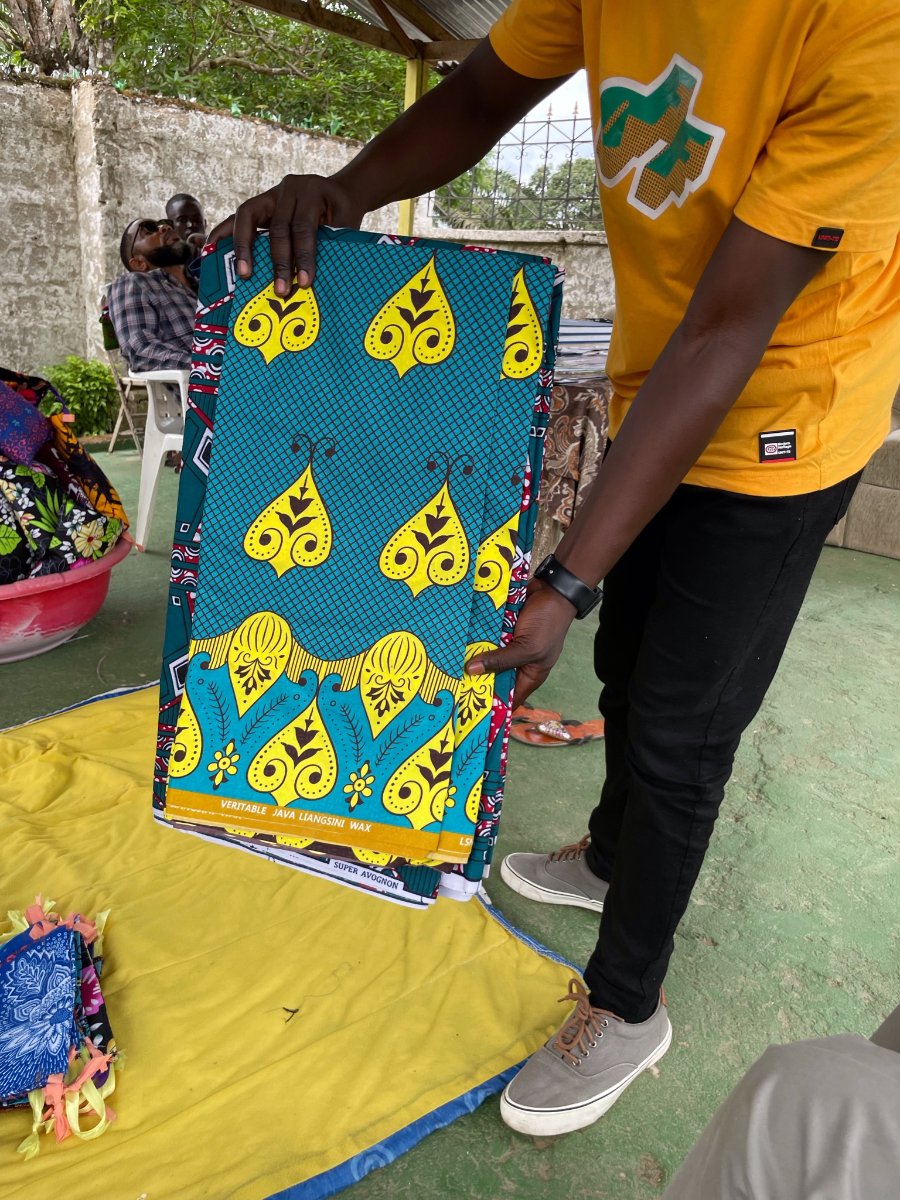 Liberia 9. Fabrics from local market support the local economy